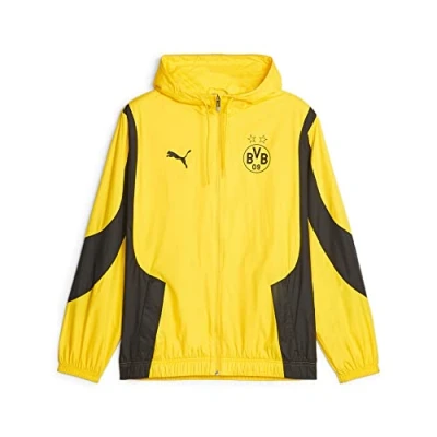 Afbeelding van Puma Borussia Dortmund Prematch Fussball Fanartikel, Heren, Maat: Large, Cyber yellow black