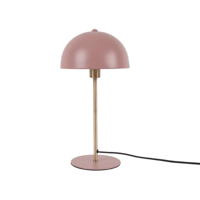 Afbeelding van Tafellamp Bonnet metaal verschoten roze