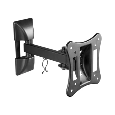 Afbeelding van Cabletech Universele verstelbare Televisie Muurbeugel voor Led Lcd TV Van 13&#039;&#039; Tot 27&#039;&#039; Inch Draaibaar en Kantelbaar Max belastbaar gewicht 15 Kg Perfect in de slaapkamer met een kleine