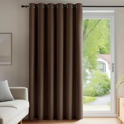 Afbeelding van Deconovo Verduisteringsrolgordijn Goedkoop Gordijn Thermisch Anti Koude Isolerend voor Woonkamer 200x270cm Bruin