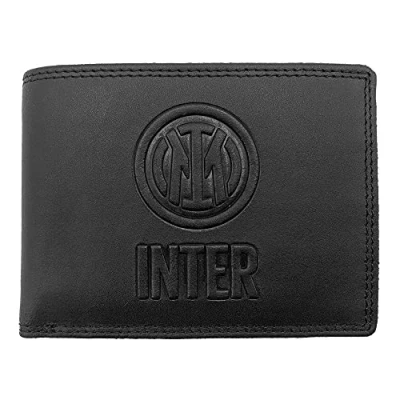Afbeelding van Inter Lederen portemonnee, officieel product Merchandising, zwart, zwart.