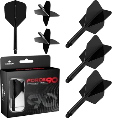 Afbeelding van Mission Force 90 Black NO6 Dart Flights