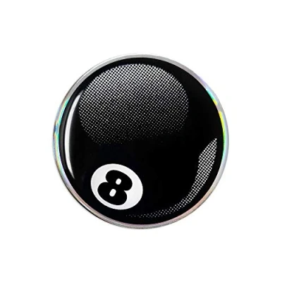 Afbeelding van Quattroerre 3D sticker biljartbal 8