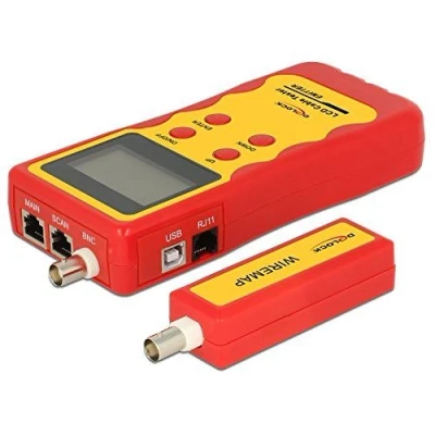 Image de DeLOCK 86108 Rouge testeur de câble réseau Testeurs (9 V, 80 mm, 32 185 1 pièce(s))