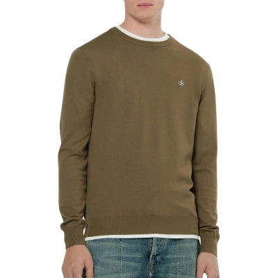 Afbeelding van Scotch &amp; Soda Seasonal CORE Regular FIT Crewneck Trui, Heren, Maat: XXL, Golden brown