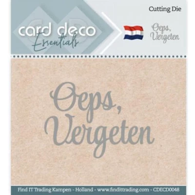 Afbeelding van Oeps, vergeten Cutting Dies by Card Deco Essentials