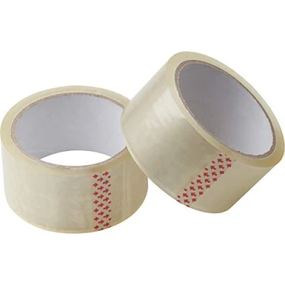 Image de Meister 4241110 Lot de 2 rubans adhésifs transparents 45 m x 48 mm pour paquets, cartons déménagement et emballage, fermeture fiable, bonne adhérence