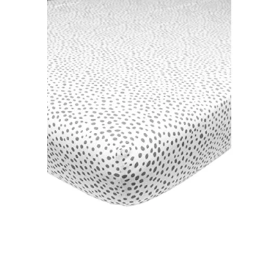 Afbeelding van Meyco Baby Cheetah hoeslaken wieg grey 40x80/90cm