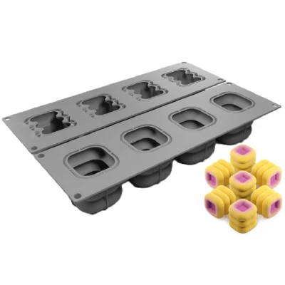 Afbeelding van Siliconen Vorm Mini Cubik 34x10,2x5,7cm (Dinara Kasko) 2st.