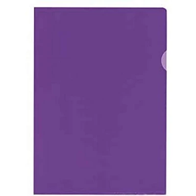Afbeelding van Kangaro L map A4 PP 120 micron violet transparant 10 stuks K 34009
