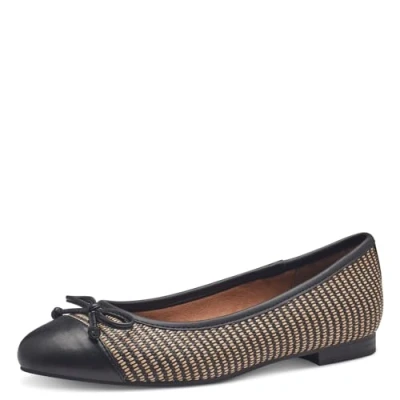Afbeelding van MARCO TOZZI 2 22103 42 ballerina&#039;s voor dames, Zwarte kam