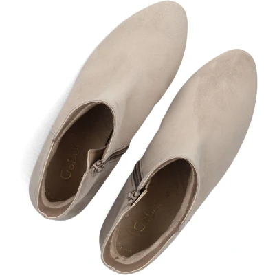 Afbeelding van Gabor 680 Enkellaarsjes Enkelboots met rits Dames Beige Maat 37