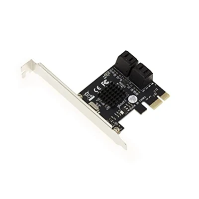 Afbeelding van KALEA COMPUTE PCIe controllerkaart 4 poorten SATA 3 6G CHIPSET Marvell 88SE9215 High+Low Profile