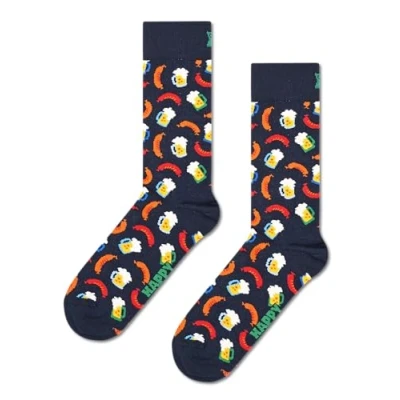 Afbeelding van Happy Socks Beer and Sausage Sock Unisex Maat: 41 46