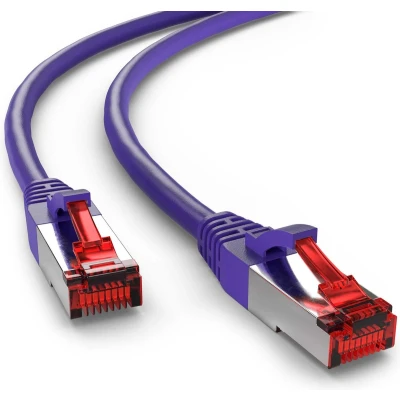 Afbeelding van goobay Netwerkkabel RJ 45 (M) naar 3 m SFTP, PiMF CAT 6 gevormd paars