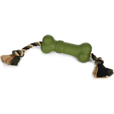 Afbeelding van Beeztees Sumo Fit Bone Hondenspeelgoed Rubber Groen 20x6x6 cm