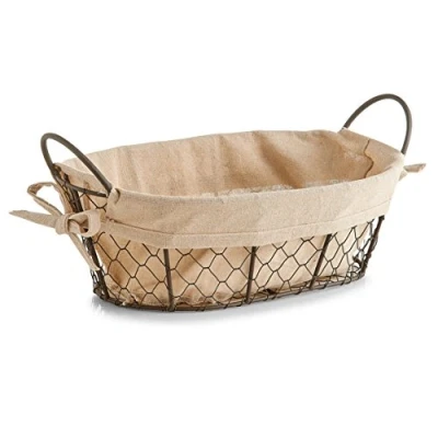 Afbeelding van Zeller Broodmand metaaldraad vintage 30 x 21 cm