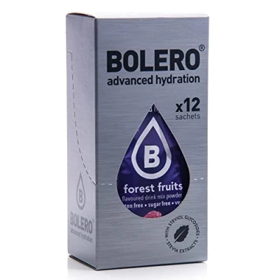 Image de Bolero Drink Sticks Boisson en poudre, 12 sachets de 3 g (fruits des bois)