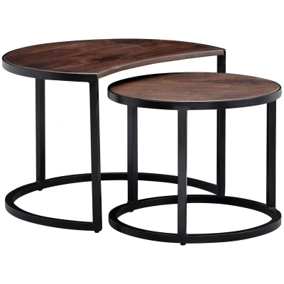 Afbeelding van Sky Style Cakey Salontafel Set Donkerbruin