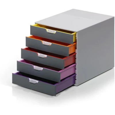 Afbeelding van Durable Ladeblok Varicolor, 5 Laden Ladenblok