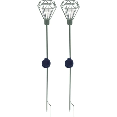 Afbeelding van Solar Grondspies Tuinlamp Diamond 2 stuks