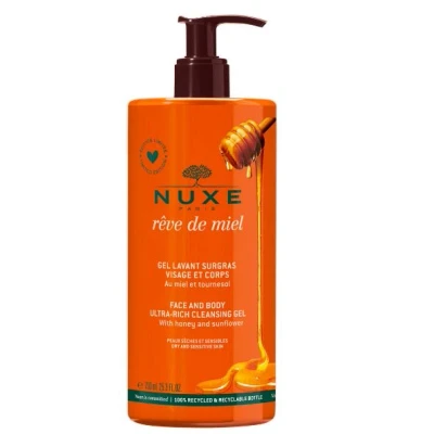 Afbeelding van NUXE Rêve De Miel Face and Body Ultra Rich Cleansing Gel 750 ml