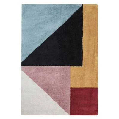 Afbeelding van JALGAON Laagpolig vloerkleed Multicolor 140 x 200 cm Katoen