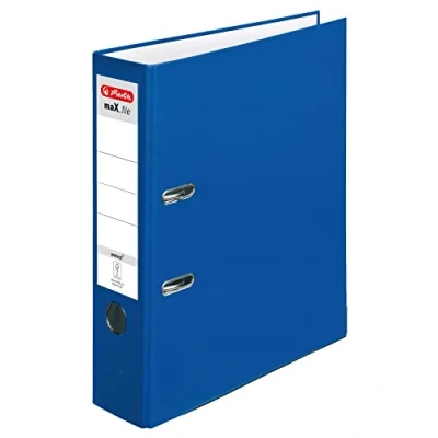 Afbeelding van Herlitz 5480405 maX.file protect A4 map (8 cm met rugetiket) blauw