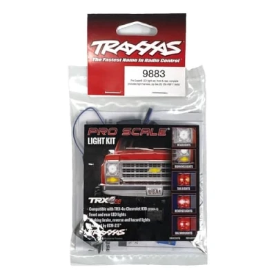 Afbeelding van Pro Scale LED lichtset, voor &amp; achter, compleet (inclusief lichtharnas, ty raps (6)) (past op carrosserie #9811)