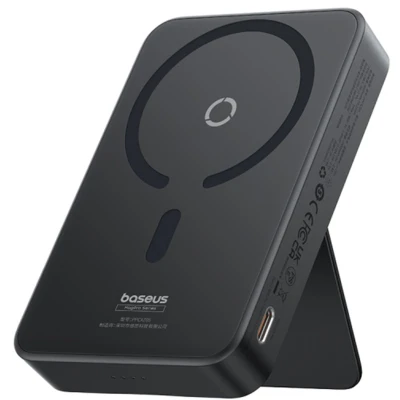 Afbeelding van Baseus MagPro MagSafe Powerbank 20W met Standaard 5.000mAh Zwart