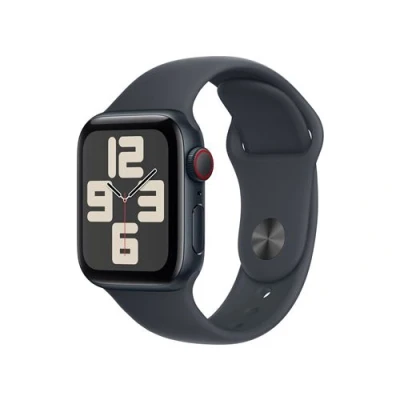 Image de Apple Watch SE 2024 4G 40 mm Minuit Bracelet Sport M/L