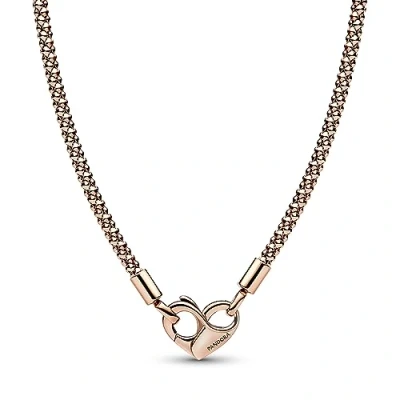 Afbeelding van Pandora Moments Ketting 382451C00 45 Met 14 Karaat Roségouden Plating
