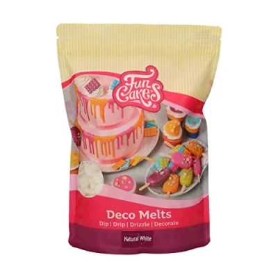 Afbeelding van FunCakes Deco Melts Smeltsnoep Natuurlijk Wit 1kg