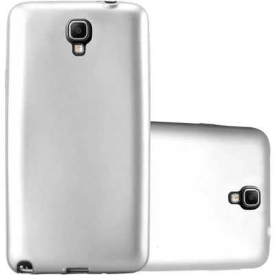 Afbeelding van Cadorabo Hoesje geschikt voor Samsung Galaxy NOTE 3 NEO in METALLIC ZILVER Beschermhoes gemaakt van flexibel TPU silicone Case Cover