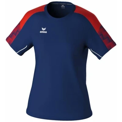 Afbeelding van Erima Evo Star T Shirt Dames Marine / Rood Maat: 44