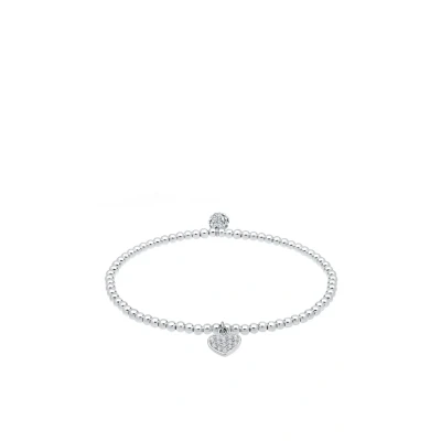 Afbeelding van Elli HERZ Armband, Dames, Maat: 18, Weiß