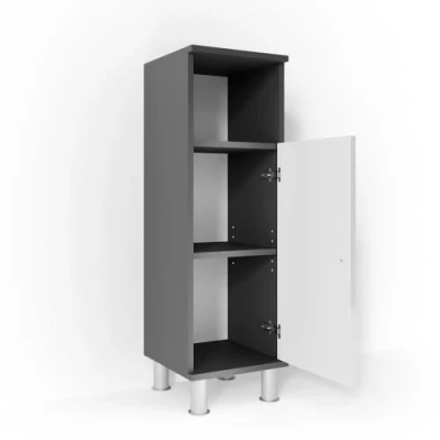 Afbeelding van Vicco Halfhoge kast Fynn, Antraciet/Antraciet, 30 x 95 cm