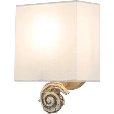 Afbeelding van Flambeau LED Wandlamp Swirl 1X E27 Max 60W Bone White
