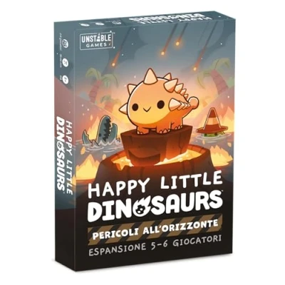 Afbeelding van Asmodee: Happy Little Dinosaurus: Gevaren aan de horizon, 8+ jaar, 2 6 spelers, editie in het Italiaans