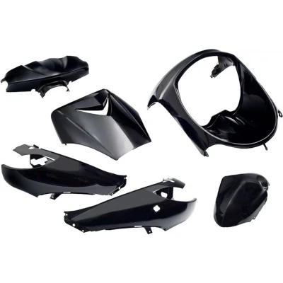 Afbeelding van kappenset Peugeot vivacity 6delig zwart metallic