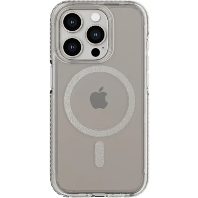 Afbeelding van Tech21 EvoCrystal Case MagSafe for iPhone 15 Pro Natural Titanium