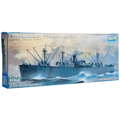 Afbeelding van 1:700 Trumpeter 05755 SS Jeremiah O’Brien Liberty Ship Plastic Modelbouwpakket