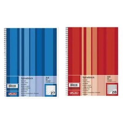 Image de herlitz Cahier A4, 80 feuilles, ligné, 27 lignes, marge gauche et droite