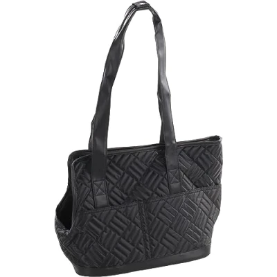 Afbeelding van Flamingo Belle Draagtas Honden Zwart 49x22,5x31cm 1st