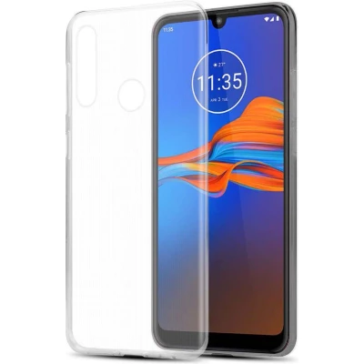Afbeelding van Cadorabo Hoesje geschikt voor Motorola MOTO E6 PLUS in VOLLEDIG TRANSPARANT Beschermhoes gemaakt van flexibel TPU Silicone Case Cover