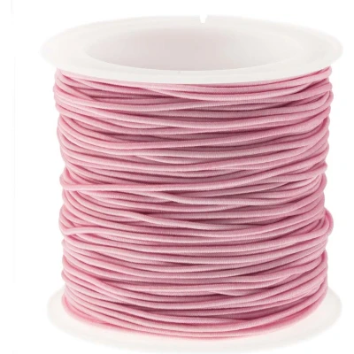 Afbeelding van Elastisch Koord (1 mm) Baby Pink (20 Meter)