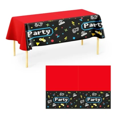Afbeelding van Wefiesta Gaming Party Plastic tafelkleed 120 x 180 cm