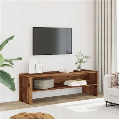 Afbeelding van vidaXL Tv meubel 120x40x40 cm bewerkt hout oud houtkleurig