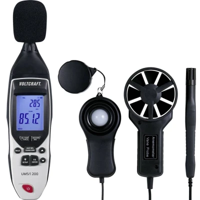 Afbeelding van VOLTCRAFT UM5/1 200 Temperatuuradapter 1372 C Sensortype K Multifunctionele 5 in 1 milieumeter