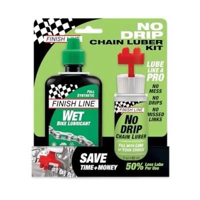 Afbeelding van Finish Line No Drip Chain Luber Combo Wet Lube voor volwassenen, uniseks, Eén maat